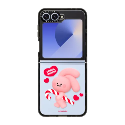 PINK SWEET | Galaxy Z Flip6 / Impact Case / Black | Image 1