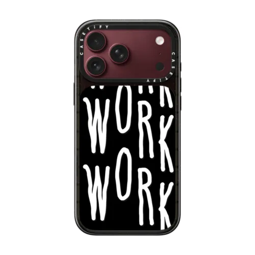 WORK WORK WORK | iPhone 18 Pro Max / Impact Case MagSafe Compatible - Glossy / Glossy Black | Image 1
