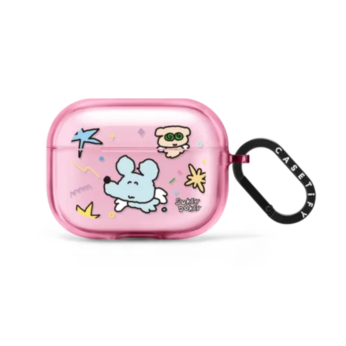 Sukeydokey Jisoon Angel Earbuds Case | AirPods Pro 2 / Earbuds Impact Case / Pink Fizz | Image 1