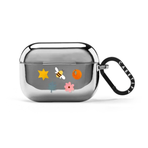LITTLE COLLECTION BY ARUAL | AirPods Pro 2 / Earbuds Mirror Case / Silver | Image 1