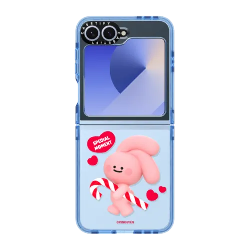 PINK SWEET | Galaxy Z Flip6 / Impact Case / Baby Blue | Image 1