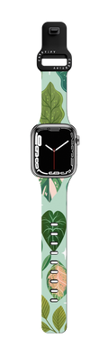 Tropical Leaves | Apple Watch Series 7-9 (45mm) / Impact Band / Black | Image 1