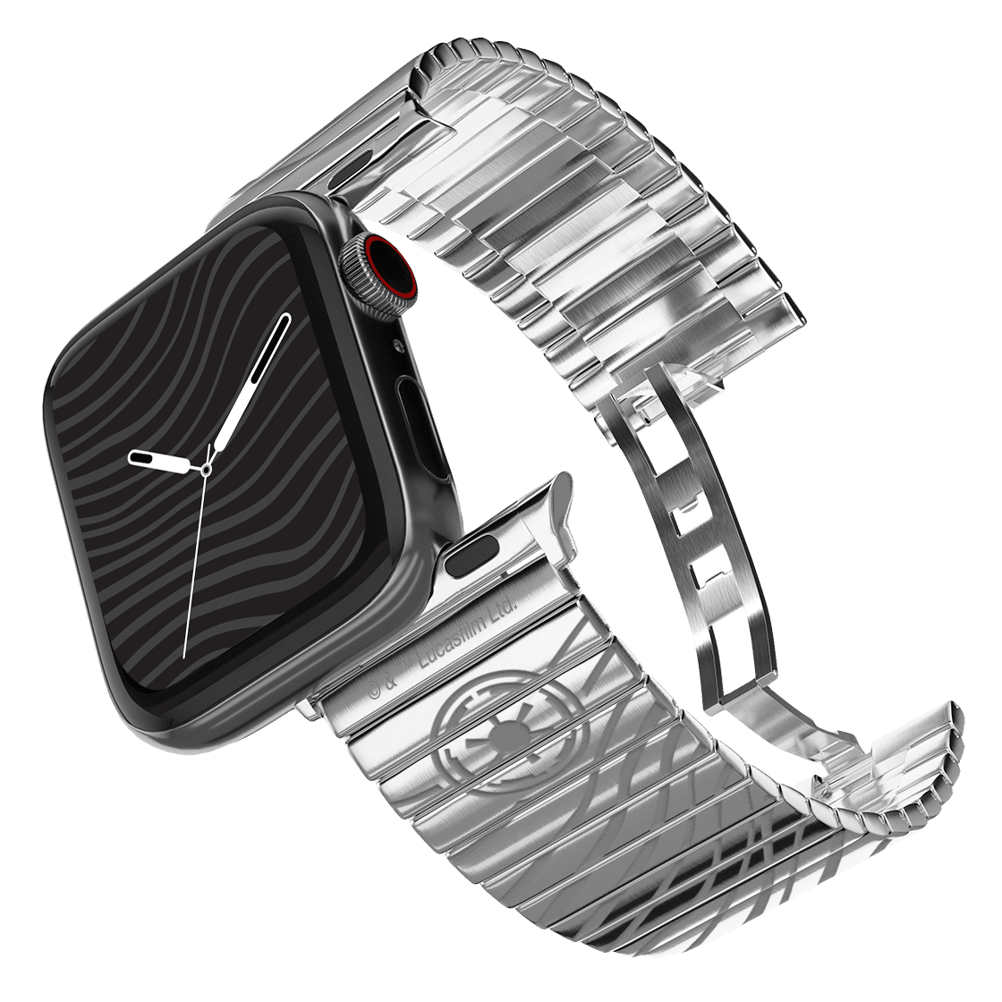 Beskar Monolink Watch Band 45mm (Series 7-9) - Silver | Image 1