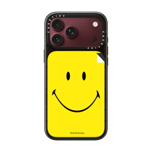 Original Smiley Phone Case - Yellow Edition | iPhone 18 Pro Max / Impact Case MagSafe Compatible - Glossy / Glossy Black | Image 1
