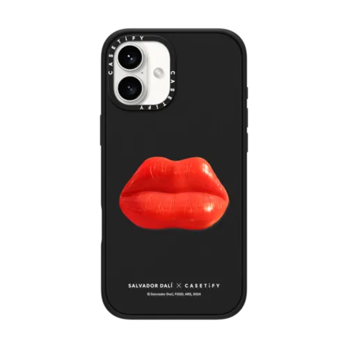 Face of Mae West Which can be used as a Surrealist Apartment (c. 1974) Case | iPhone 16 Plus / Impact Case MagSafe Compatible / Matte Black | Image 1