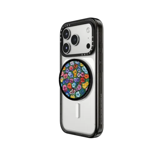 Pansy Garden | Snappy Grip Stand / Snappy Grip Stand MagSafe Compatible / Black | Image 2
