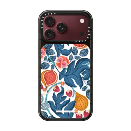 Figs & Strawberries | iPhone 18 Pro Max / Impact Case MagSafe Compatible - Glossy / Glossy Black | Image 1