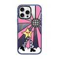 Disco Star Girl | iPhone 16 Pro Max / Impact Case MagSafe Compatible / Glitter Indigo | Image 1