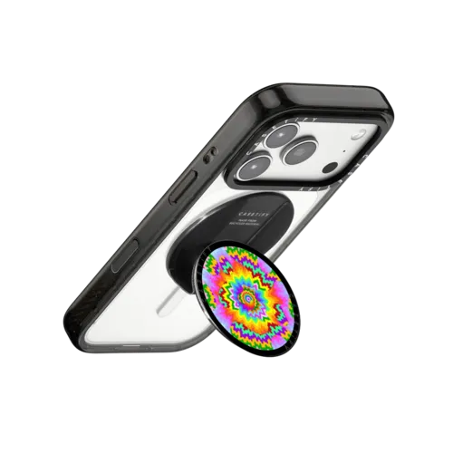 Rainbow Refraction | Snappy Grip Stand / Snappy Grip Stand MagSafe Compatible / Black | Image 3