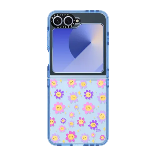 Baby Daisies | Galaxy Z Flip6 / Impact Case / Baby Blue | Image 1