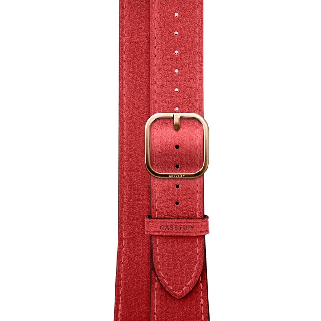 2-in-1 Italian Leather Band 42mm (Series 10) - Red