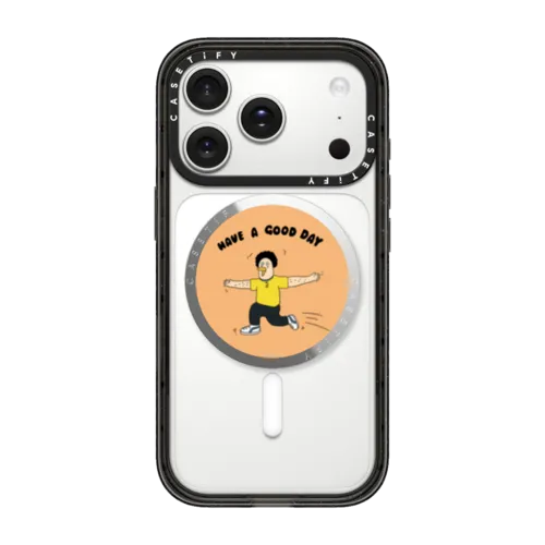 HAVE A GOOD DAY | Snappy Grip Stand / Snappy Mirror Grip Stand MagSafe Compatible / Silver | Image 1