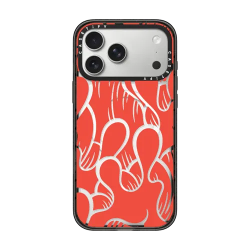 SUPER WAVY (ORANGE) | iPhone 17 Pro Max / Impact Case MagSafe Compatible / Black | Image 1