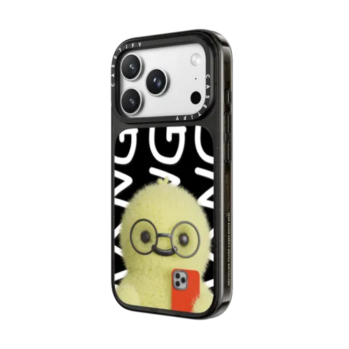 MANG in Glasses | iPhone 18 Pro / Impact Case MagSafe Compatible - Glossy / Glossy Black | Image 2