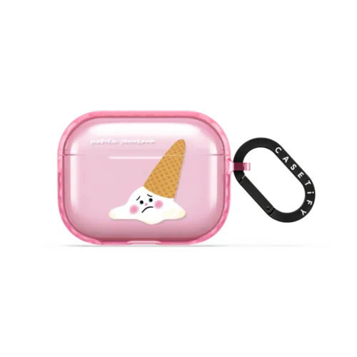 Melting Ice Cream | AirPods Pro 3 / Earbuds Impact Case / Pink Fizz | Image 1