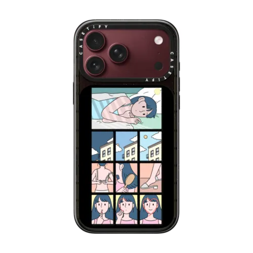 Sundae Kids- Self Care Comic | iPhone 18 Pro Max / Impact Case MagSafe Compatible - Glossy / Glossy Black | Image 1