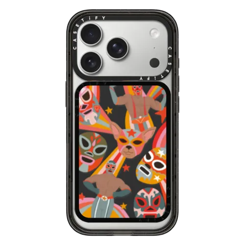 Lucha Libre Snappy Cardholder Stand | Snappy Cardholder Stand / Snappy Cardholder Stand MagSafe Compatible / Black | Image 1