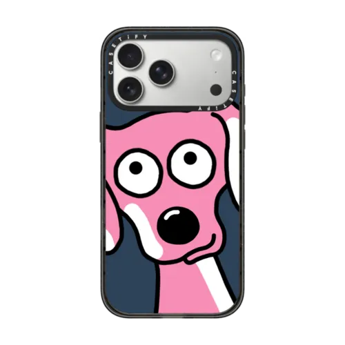 Dog Selfie | iPhone 17 Pro Max / Impact Case MagSafe Compatible / Black | Image 1