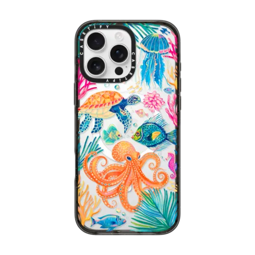 Under the Sea 2 by Grace Andersson | iPhone 16 Pro Max / Impact Case MagSafe Compatible / Black | Image 1