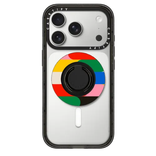 Primary Color World Snappy Ring Holder | Snappy Ring Holder / Snappy Ring Holder MagSafe Compatible / Black | Image 1