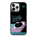 Always On My Mind | iPhone 14 Pro Max / Mirror Case MagSafe Compatible / Silver on Black | Image 1