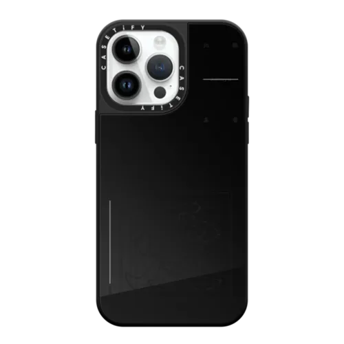 Love | iPhone 14 Pro Max / Mirror Case MagSafe Compatible / Black on Black | Image 1