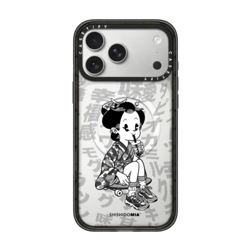 Bubble Tea by Shishidomia | iPhone 17 Pro Max / Impact Case MagSafe Compatible / Black | Image 1