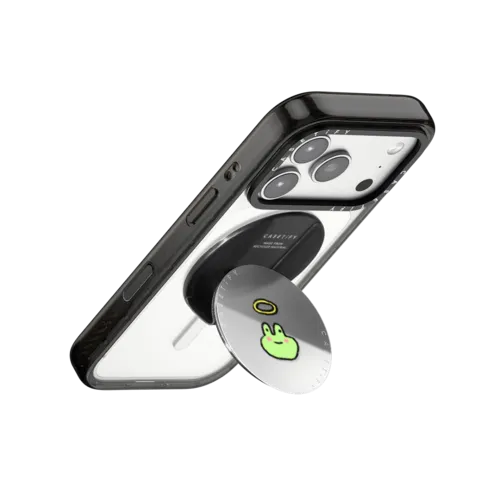 Angel Boi | Snappy Grip Stand / Snappy Mirror Grip Stand MagSafe Compatible / Silver | Image 3