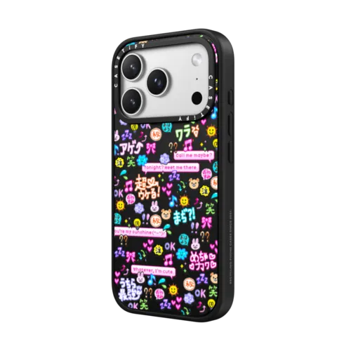 Emoji Paradise | iPhone 17 Pro Max / Impact Case MagSafe Compatible / Matte Black | Image 2