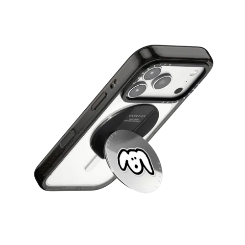 ECOSYSTEM DOG | Snappy Grip Stand / Snappy Mirror Grip Stand MagSafe Compatible / Silver | Image 3