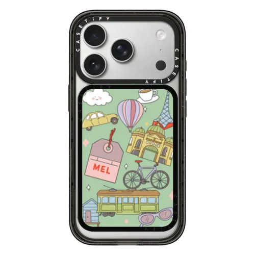 Melbourne Stickers | Snappy Cardholder Stand / Snappy Cardholder Stand MagSafe Compatible / Black | Image 1