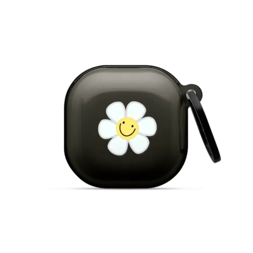 Bloom by Katie's Collective | Galaxy Buds2 / Earbuds Impact Case / Black | Image 1