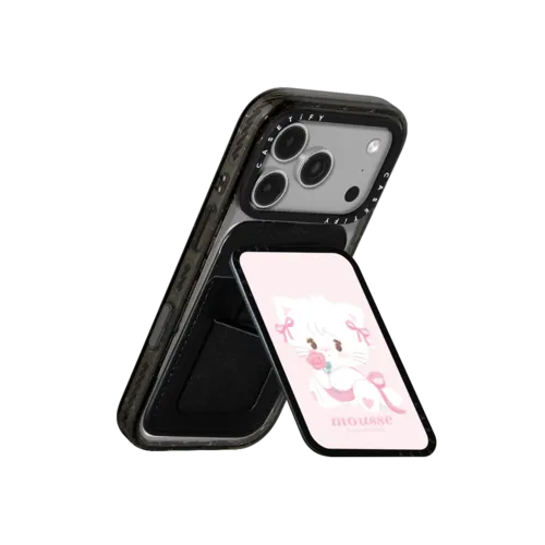 mousse ribbon | Snappy Cardholder Stand / Snappy Cardholder Stand MagSafe Compatible / Black | Image 3