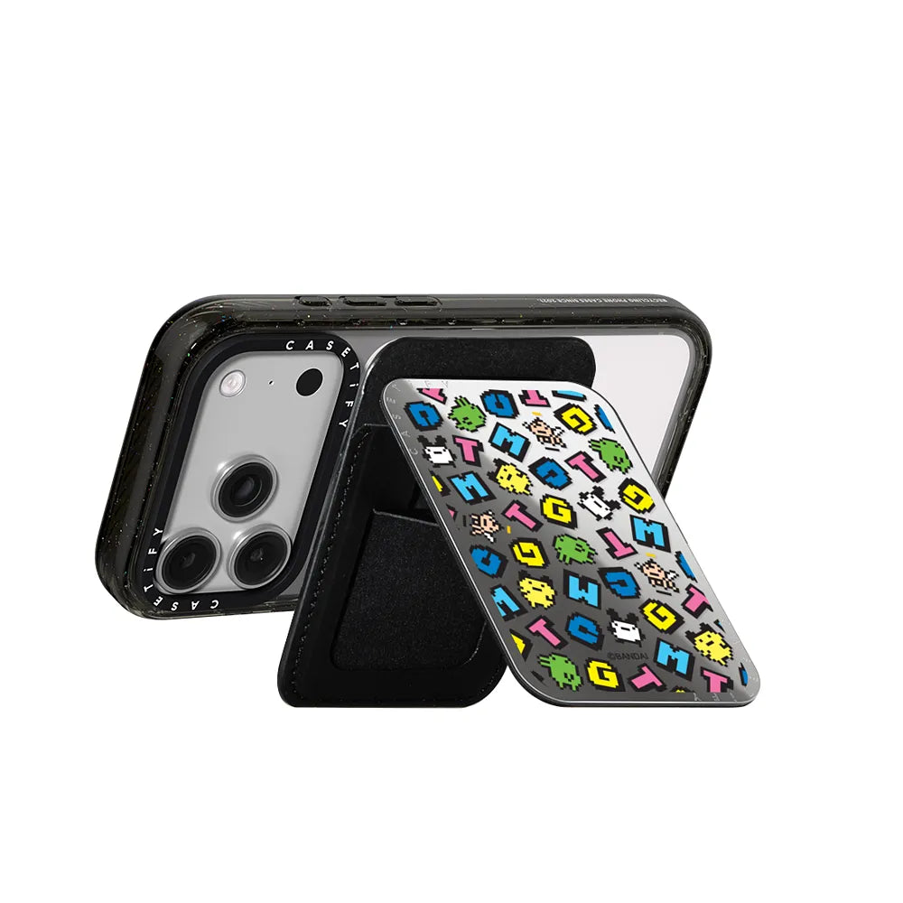 Tamagotchi Jumbo Pattern Snappy Cardholder Stand