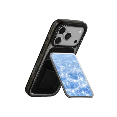 Sun glitter | Snappy Cardholder Stand / Snappy Mirror Cardholder Stand MagSafe Compatible / Silver | Image 3