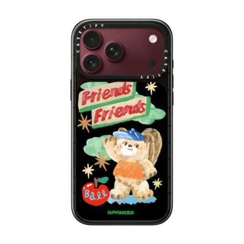 SLOWCOASTER Friends Friends  Pokori Phone Case | iPhone 18 Pro Max / Impact Case MagSafe Compatible - Glossy / Glossy Black | Image 1