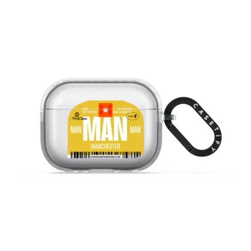 Airport Luggage Tag - Issue 2 - MAN | AirPods Pro 3 / Earbuds Impact Case / Frost | Image 1