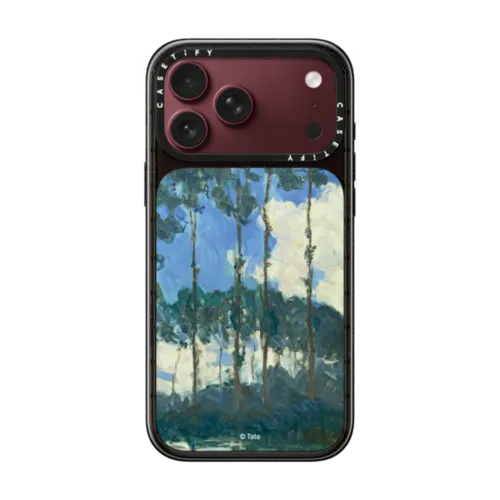 Poplars on the Epte Phone Case | iPhone 18 Pro Max / Impact Case MagSafe Compatible - Glossy / Glossy Black | Image 1