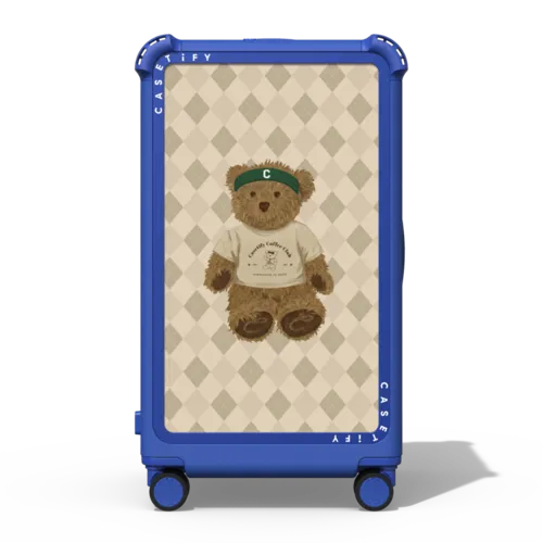 Sip and Serve Bear CHECK-IN TRUNK SUITCASE | 29" Check-In Trunk Suitcase / Bounce Suitcase / Cobalt Blue | Image 1