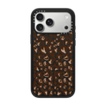 Leopard Love- Brown | iPhone 17 Pro Max / Impact Case MagSafe Compatible / Matte Black | Image 1