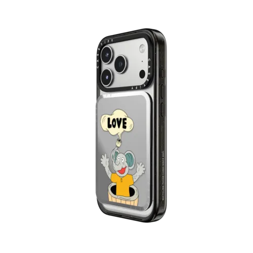 LOVE | Snappy Cardholder Stand / Snappy Mirror Cardholder Stand MagSafe Compatible / Silver | Image 2