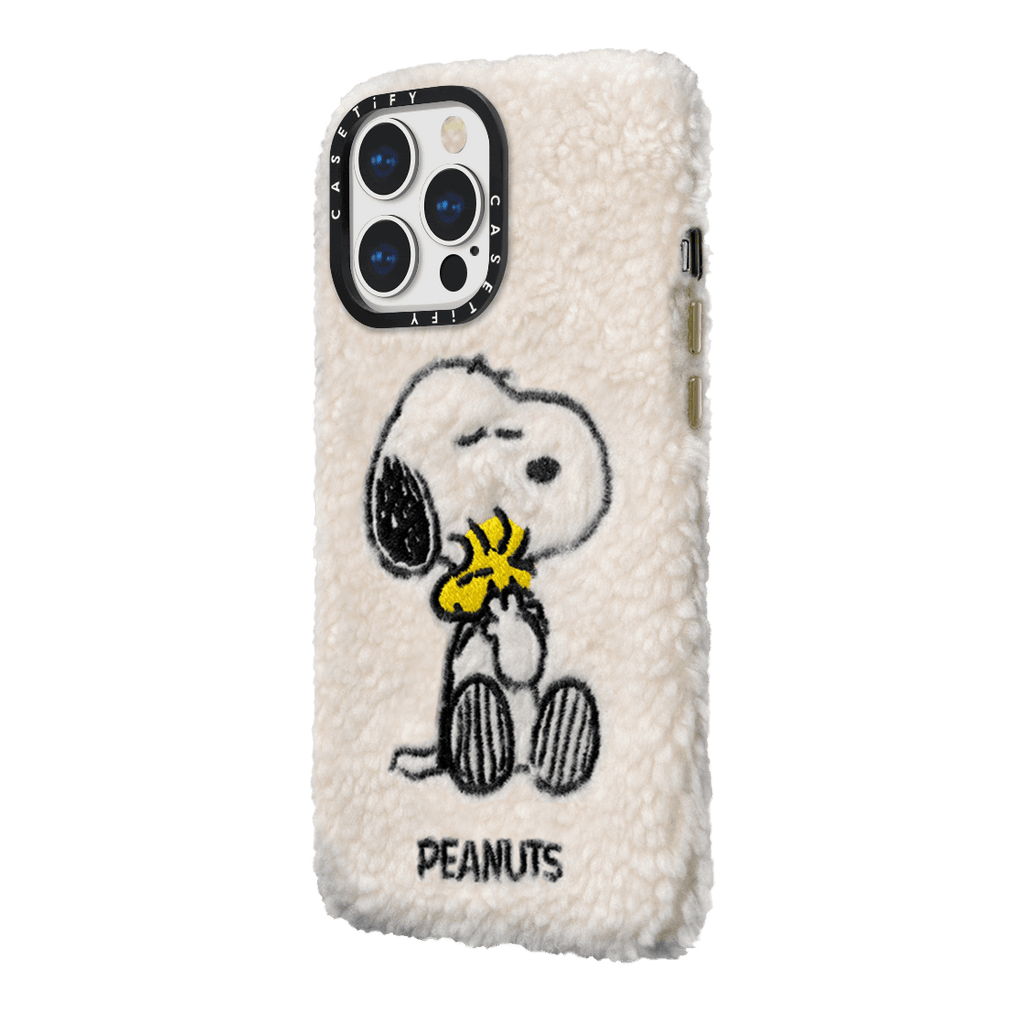 CASETiFY x Snoopy iPhone 13 Pro Plush Case Snoopy - Cream