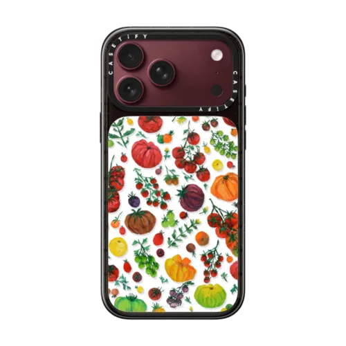 Tomato Garden | iPhone 18 Pro Max / Impact Case MagSafe Compatible - Glossy / Glossy Black | Image 1