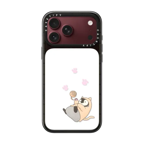 Meow | iPhone 18 Pro Max / Impact Case MagSafe Compatible - Glossy / Glossy Black | Image 1