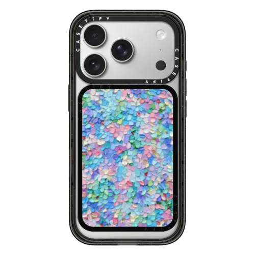 Pastel Petals | Snappy Cardholder Stand / Snappy Cardholder Stand MagSafe Compatible / Black | Image 1