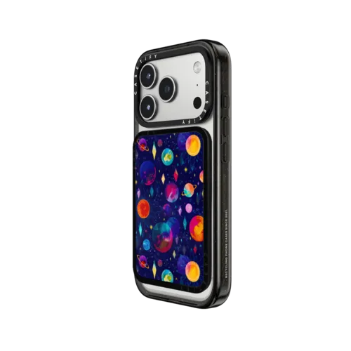 Intergalactic by Grace Andersson | Snappy Cardholder Stand / Snappy Cardholder Stand MagSafe Compatible / Black | Image 2