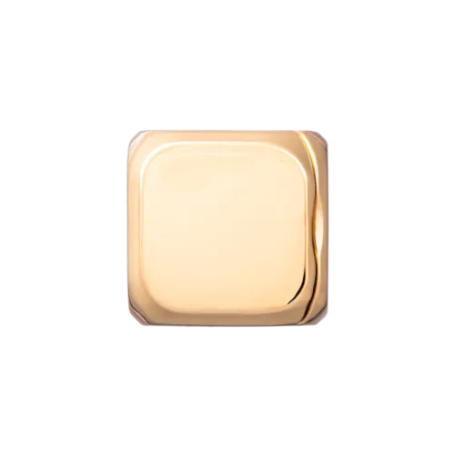 Custom Metal Charm Cube | Charm Cube / Metal Charm Cube / Gold | Image 1
