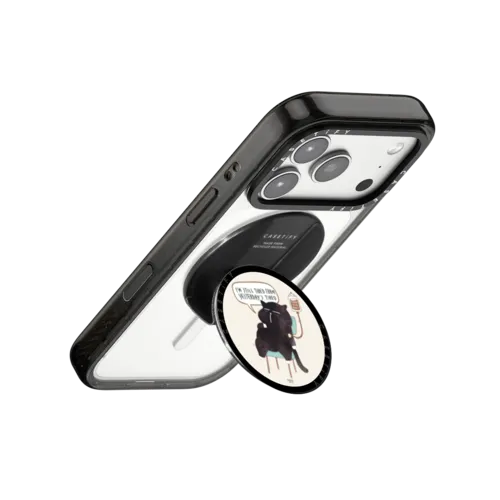 I'm still tired from yesterday's tired | Snappy Grip Stand / Snappy Grip Stand MagSafe Compatible / Black | Image 3