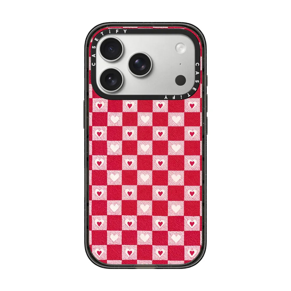 Pink Red Heart Checker | Image 1