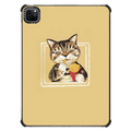 French fries cat | iPad Pro 11-inch (3rd/4th gen) / iPad Impact Case / Black | Image 1